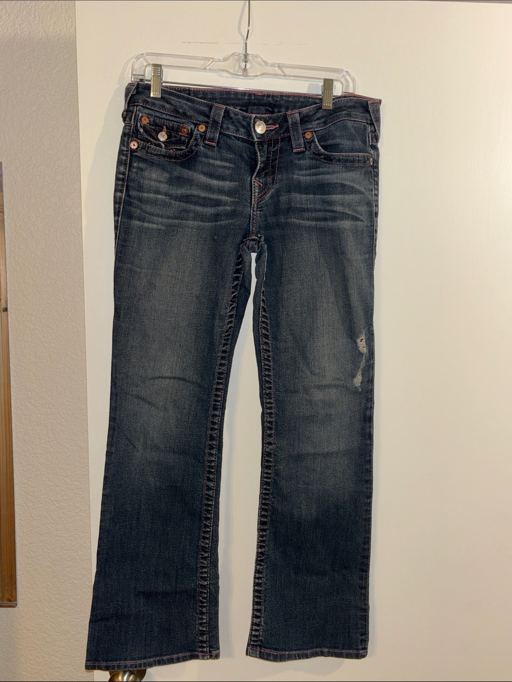 Women’s Ture Religion Mid-rise Multi-stitch Flap Bootcut Jeans